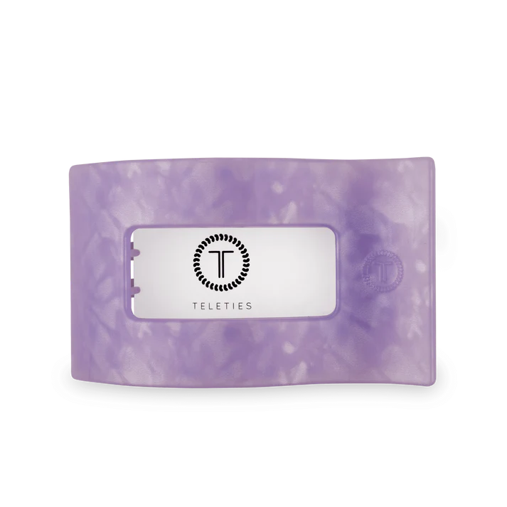 Teleties - Lavender Mist Flat Rectangle Hair Clip - Large