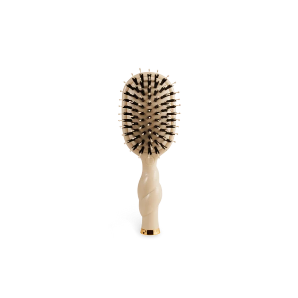 Teleties - Mini Boar Bristle Hair Brush - Tan
