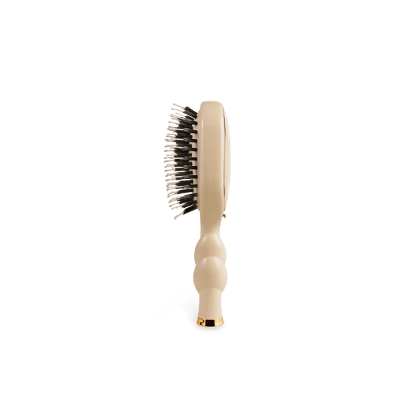 Teleties - Mini Boar Bristle Hair Brush - Tan