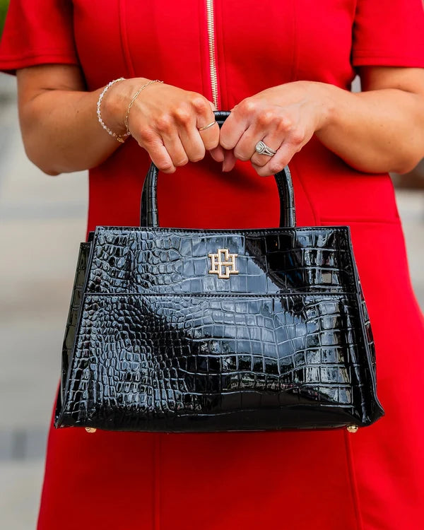 Caroline Hill - McKenzie Bag - Black Patent EC