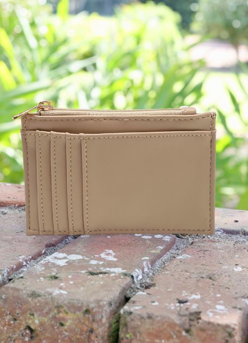 Caroline Hill - Molly Zip Card Holder "Nude"