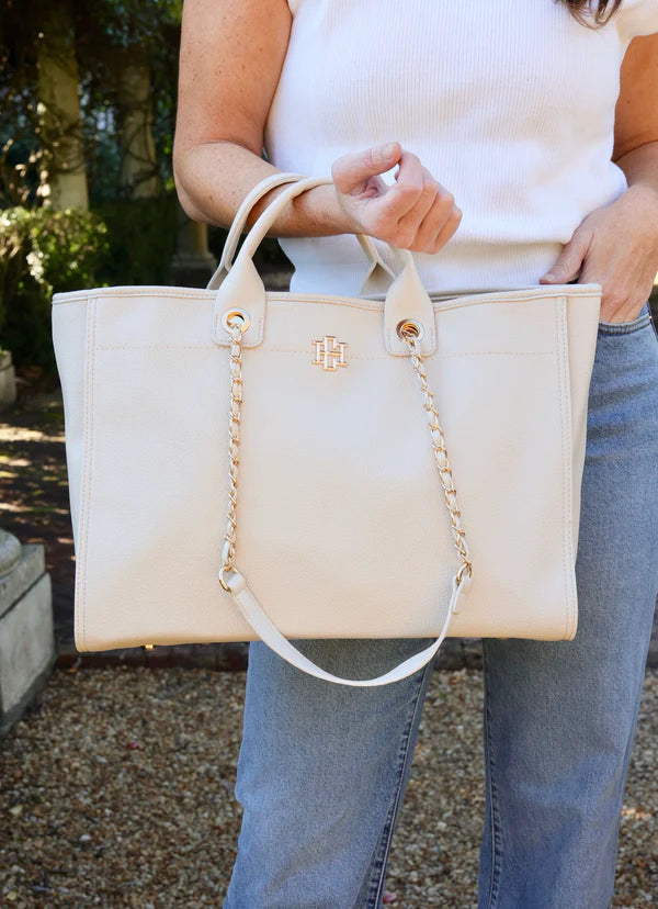Caroline Hill - Melissa Tote Bag - Cream