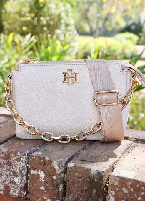 Caroline Hill - Jace Crossbody "Shimmer Champagne"