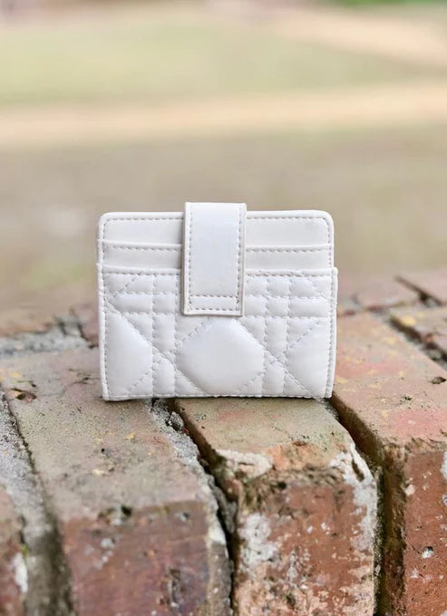 Caroline Hill - Tate Card Holder Wallet "Ivory Patent LQ"