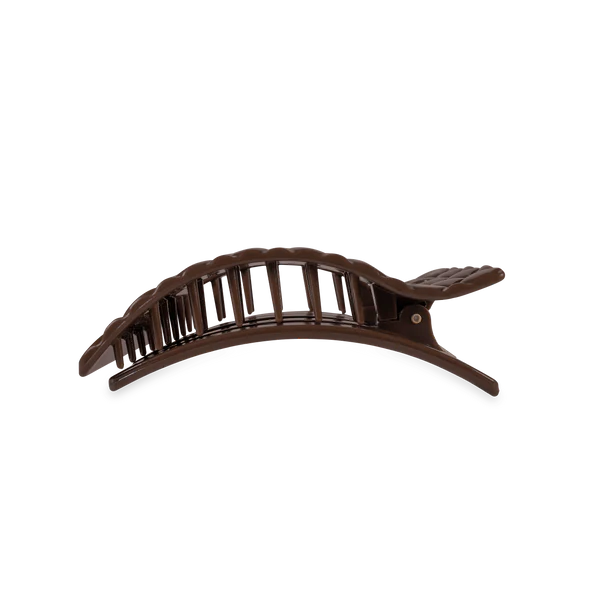 Teleties - Truly Taupe Quilted Flat Rectangle Hair Clip-Medium
