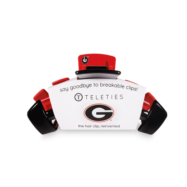 Teleties - University of Georgia Classic Hair Clip - Medium