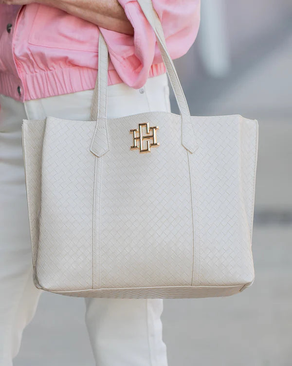 Caroline Hill - Heath Tote Bag - Woven Almond