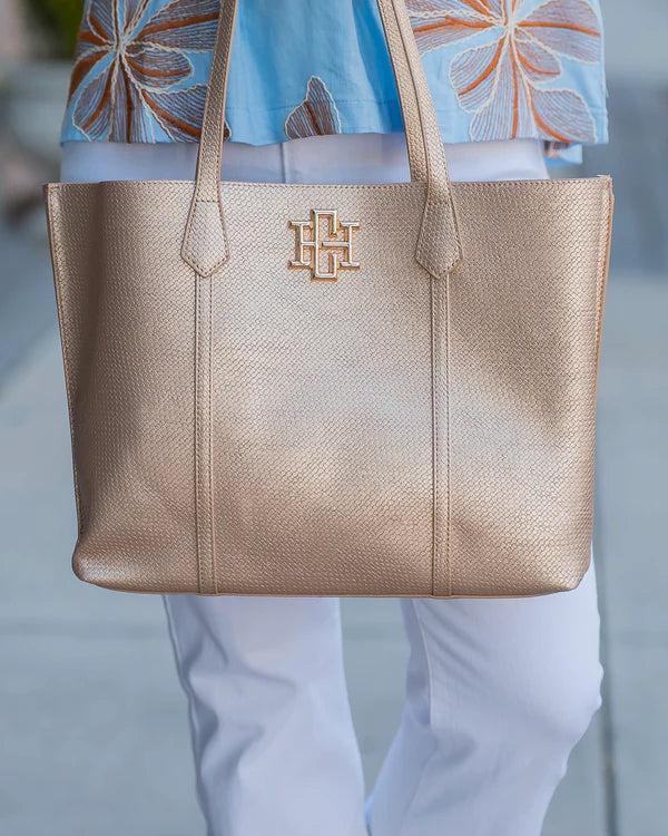 Caroline Hill - Heath Tote Bag - Woven Gold