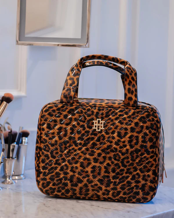 Caroline Hill - Punta Cana Large Case "Spotted Patent"