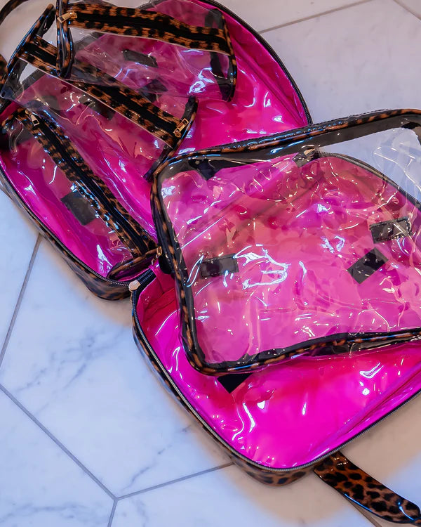 Caroline Hill - Punta Cana Large Case "Spotted Patent"