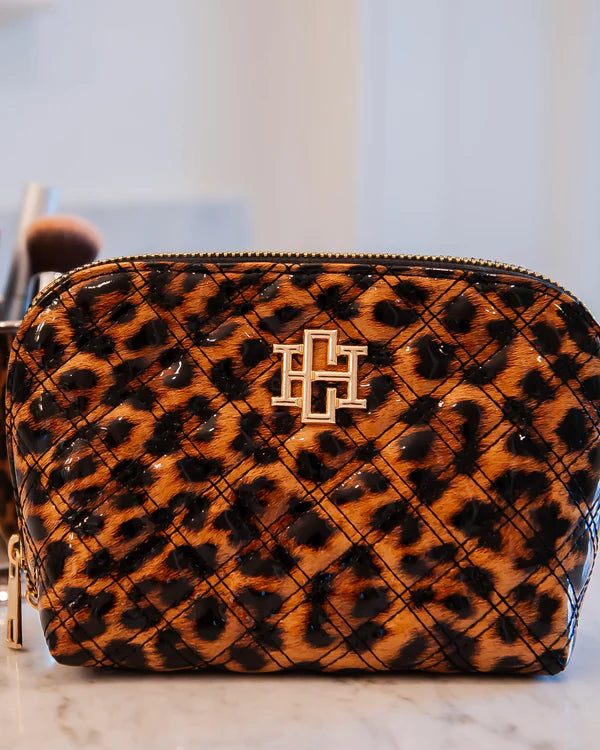 Caroline Hill - Capri Large Pouch "Spotted Patent"