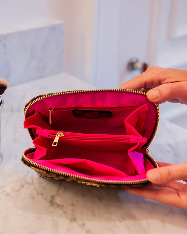 Caroline Hill - Ibiza Small Pouch "Spotted Patent"