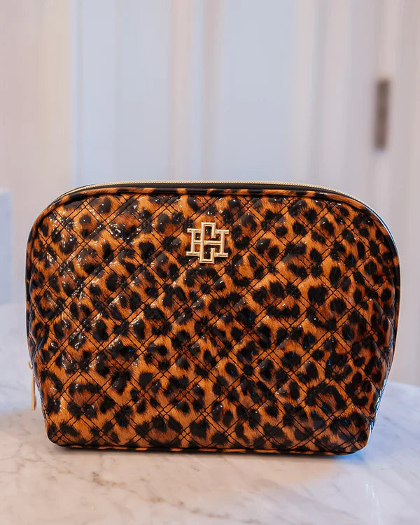 Caroline Hill - Capri Large Pouch "Spotted Patent"