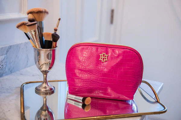 Caroline Hill - Capri Large Pouch "Hot Pink EC"