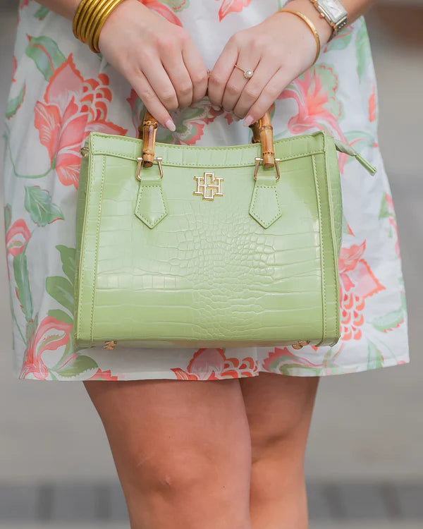 Caroline Hill - Kennedy Tote - Lime EC