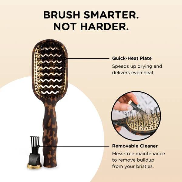 Teleties - Vented Hair Brush - Tortoise
