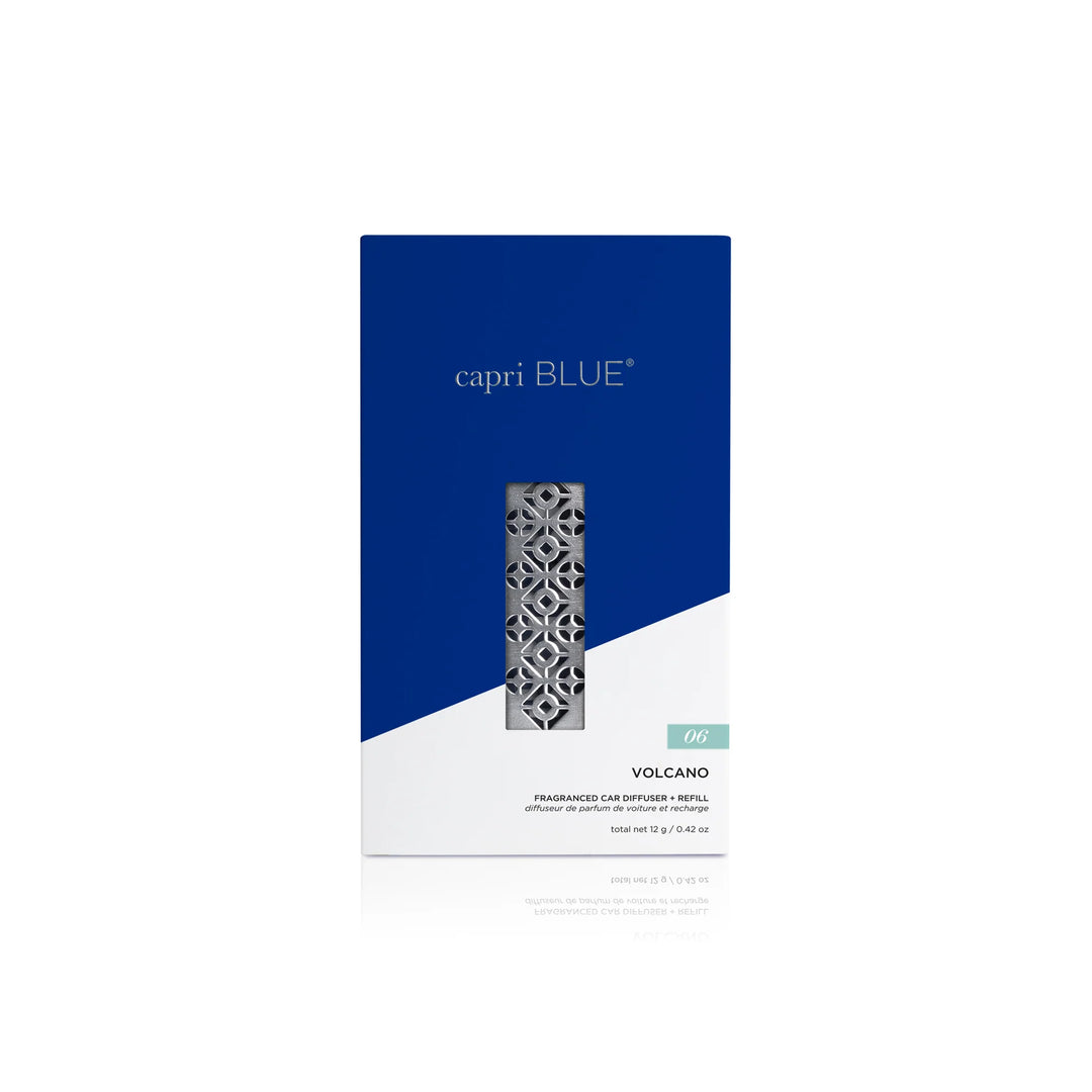 Capri Blue - Volcano Signature Fragranced Car Diffuser + Refill