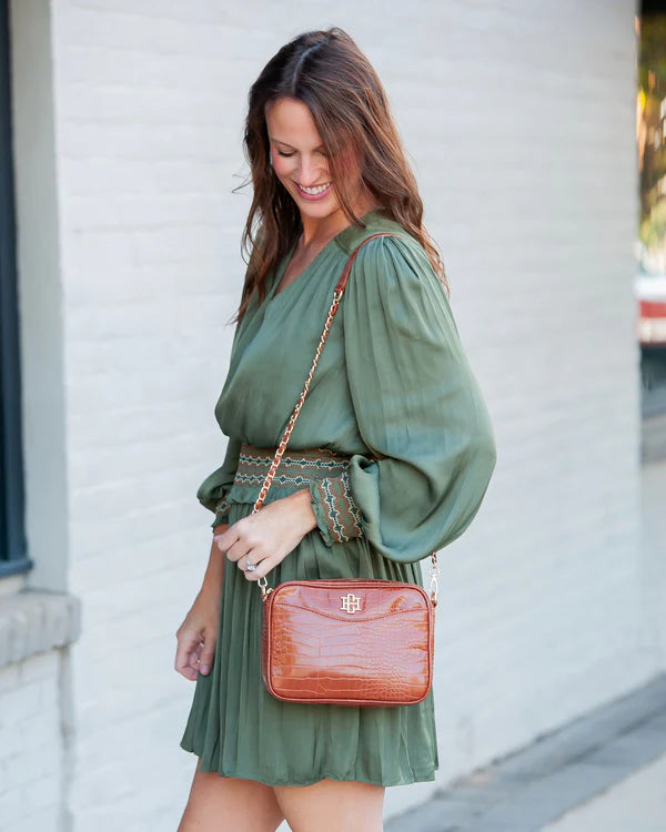 Caroline Hill - Fiona Crossbody "Saddle EC"