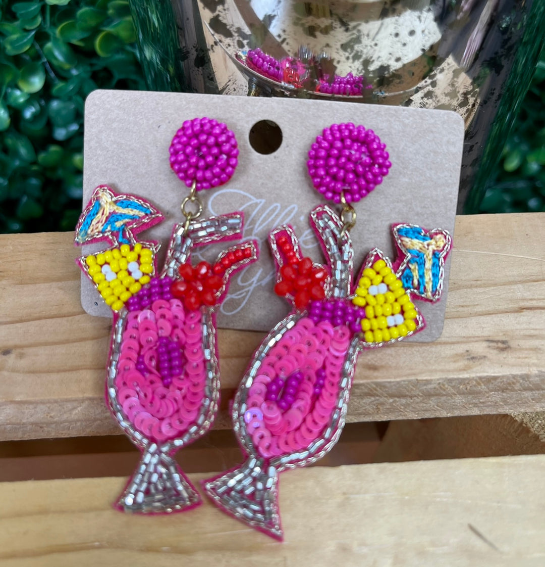 Tropical Drink Earrings